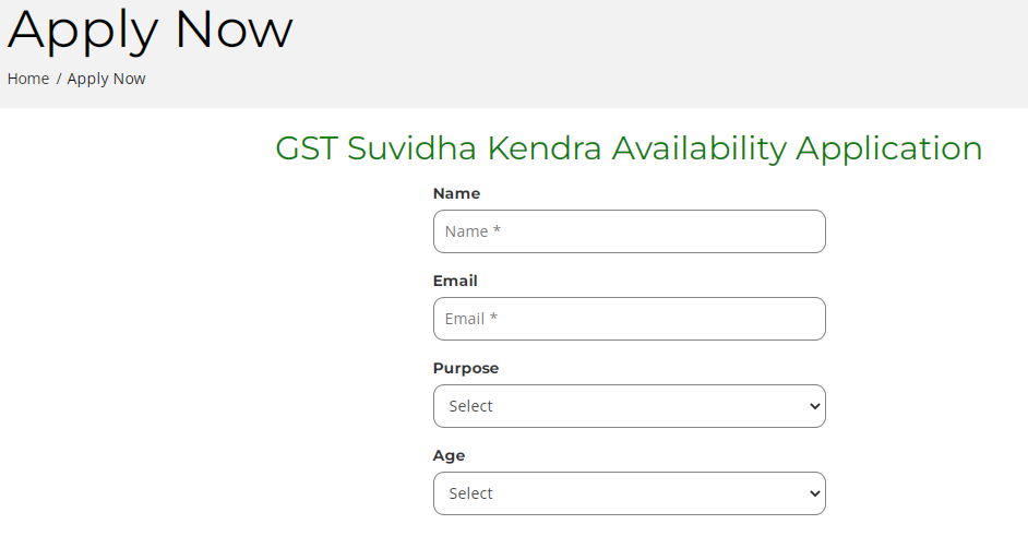 How to open GST Suvidha Kendra