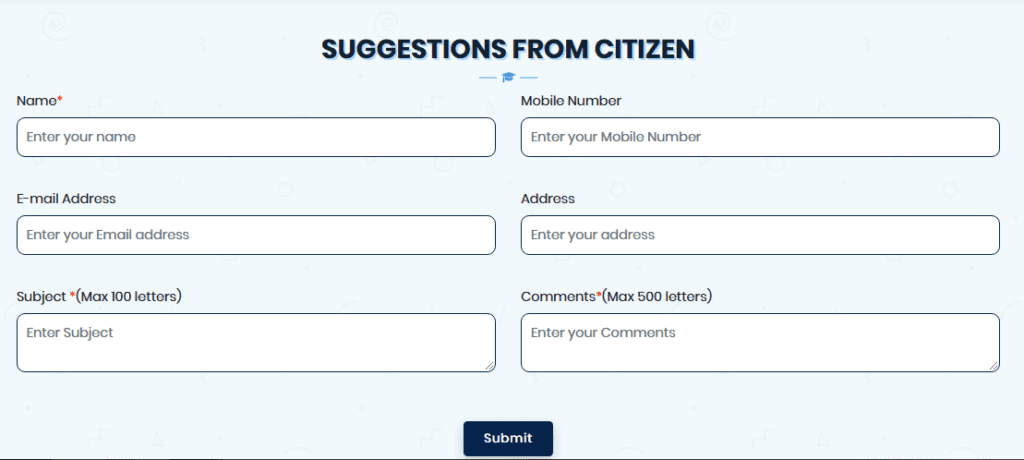 Suggestions From Citizen