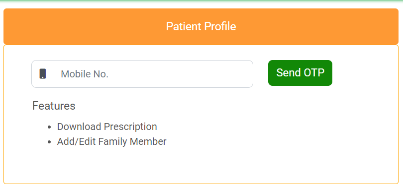 patient profile info