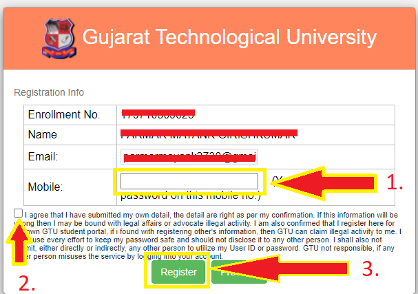 GTU student Portal