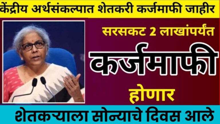 अर्थसंकल्पात राज्यातील शेतकऱ्यांचे 2 लाखापर्यंत सरसकट कर्जमाफी, पहा यादीत नाव Lona waiver form list