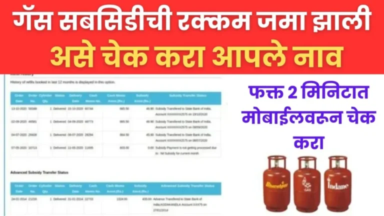 LPG Gas Subsidy Check 2024 : गॅस सबसिडीचे पैसे तुमच्या खात्यात येत आहेत की नाही, येथून संपूर्ण माहिती जाणून घ्या.