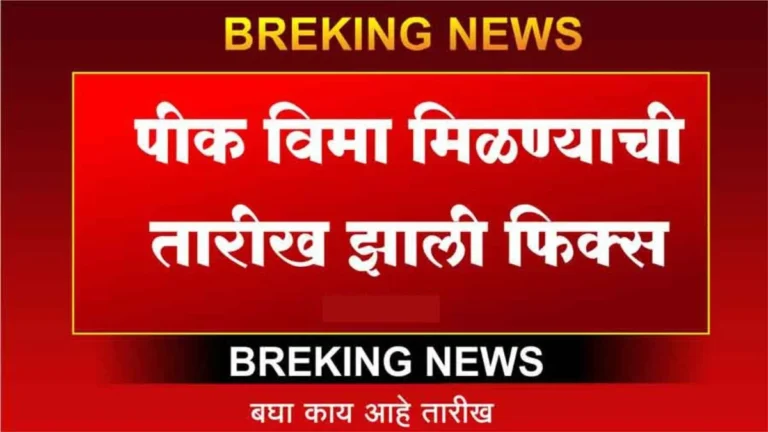 उद्यापासून सरसकट शेतकऱ्यांच्या बँक खात्यात जमा होणार पिक विमा Crop insurance 2024