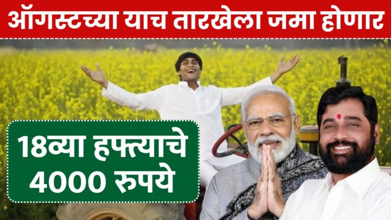 ऑगस्टच्या याच तारखेला जमा होणार 18व्या हफ्त्याचे 4000 रुपये PM Kisan 18th week